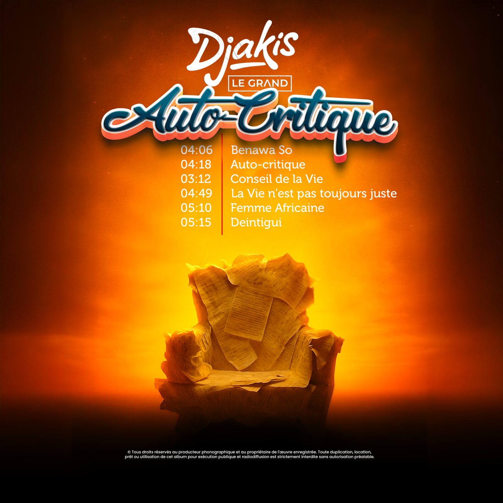 Pochette Front — Auto-Critique